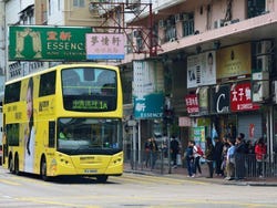 Bus on Hong Kong Island