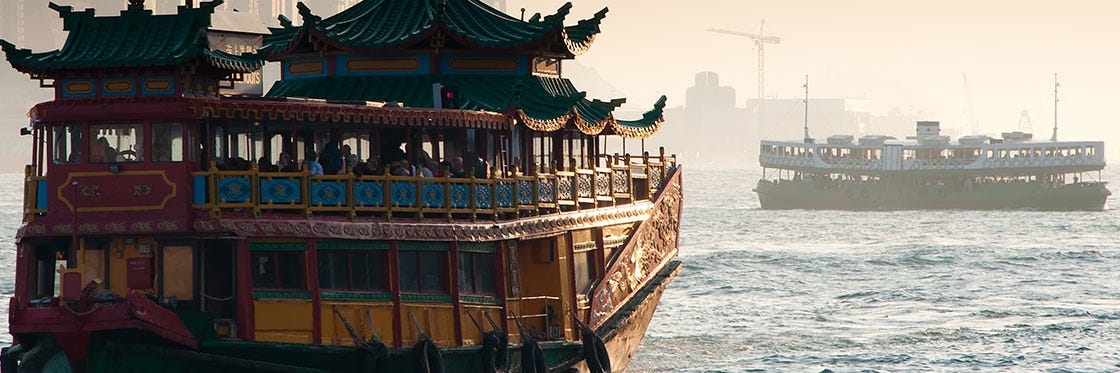 Boat trip on Victoria Harbour