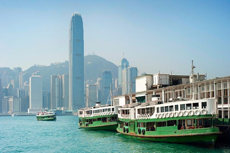 Views of Hong Kong from the ferry